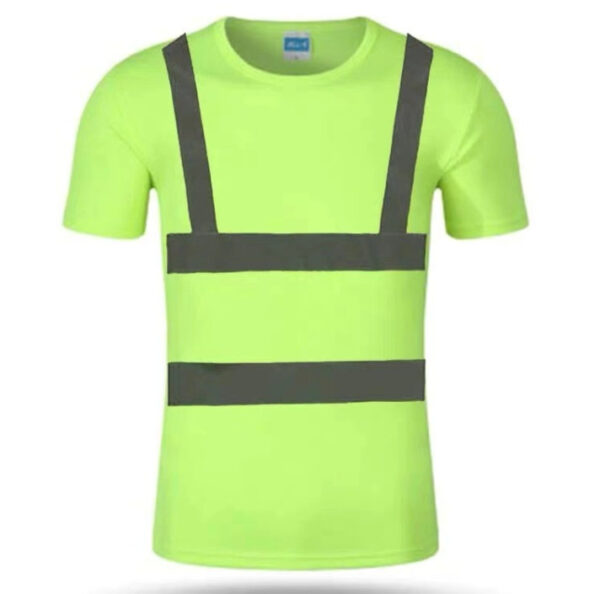 Branding logo Quick-drying short-sleeved round neck reflective T-shirt