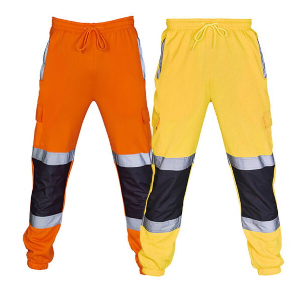 custom branded 3M DOUBLE TAPED outdoor casual multi-pocket reflective trousers with leggings overalls